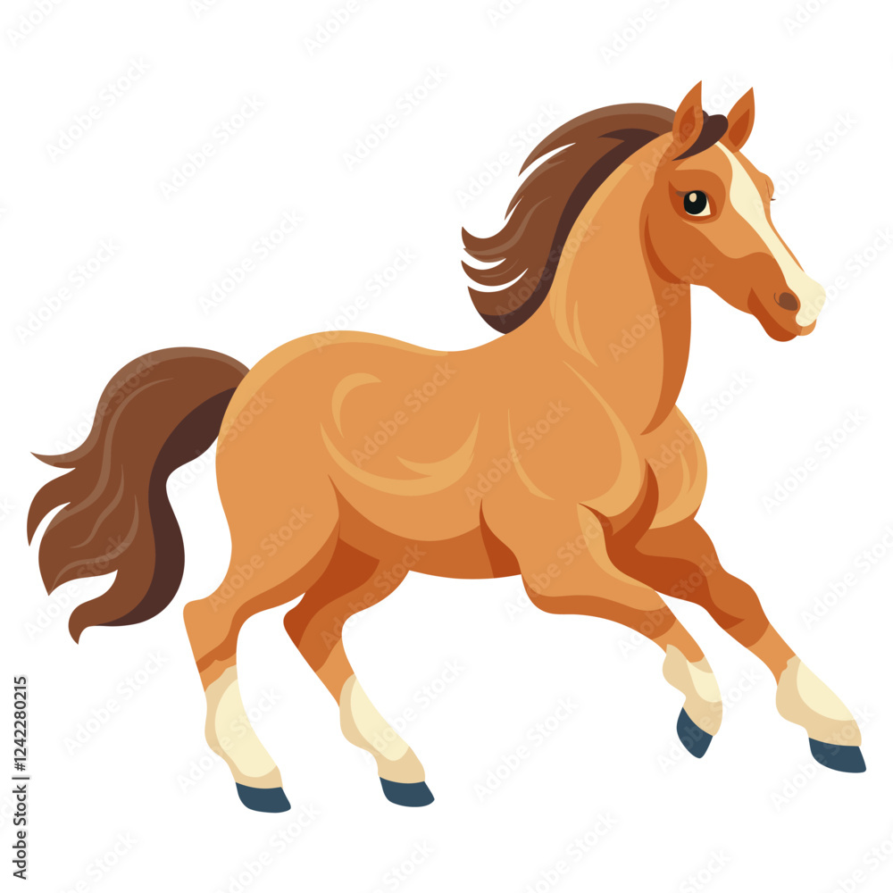 Horse running illustration animal art vector Horse running illustration animal art vector