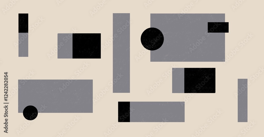 Abstract Geometric Composition Abstract Geometric Composition