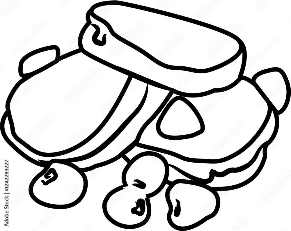 Pancake breakfast coloring page Pancake breakfast coloring page