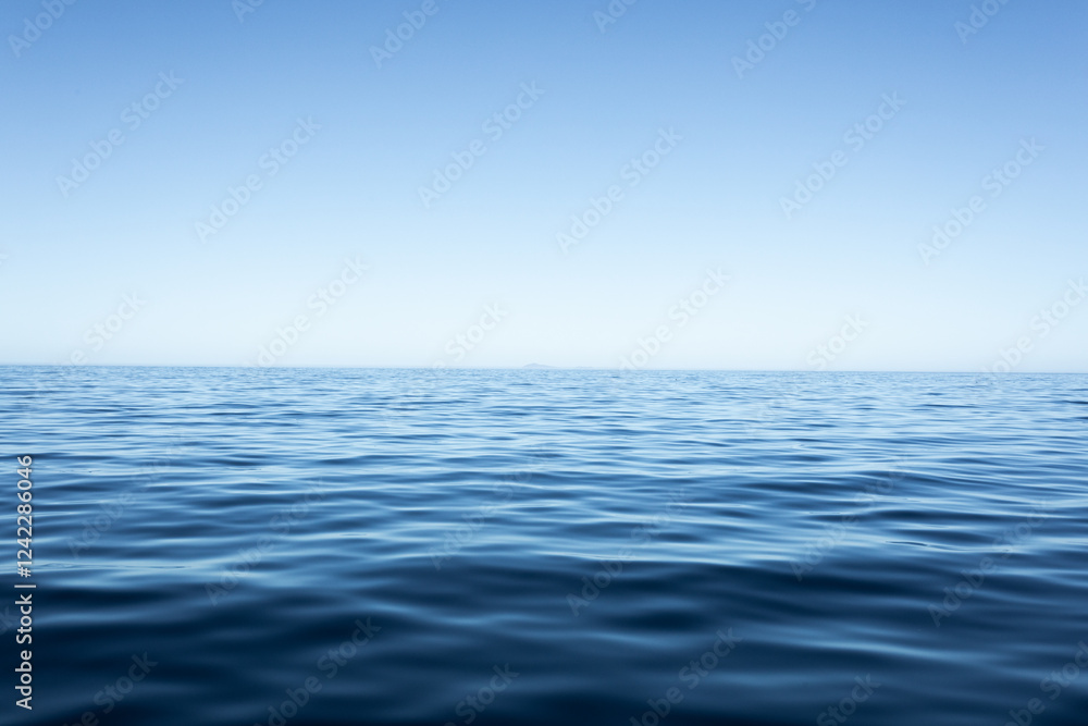 Calm blue ocean. Calm blue ocean.