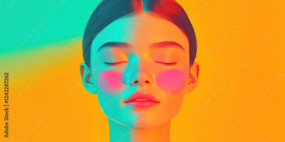 A Radiant and Serene Portrait of a Confident Woman with Deeply Expressive Eyes and Subtle Emotions A Radiant and Serene Portrait of a Confident Woman with Deeply Expressive Eyes and Subtle Emotions