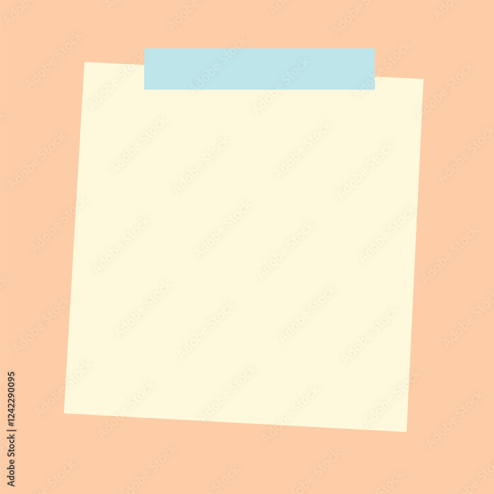 Cute paper notes illustration vector Cute paper notes illustration vector