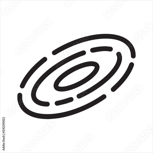 Space galaxy icon vector art illustration.