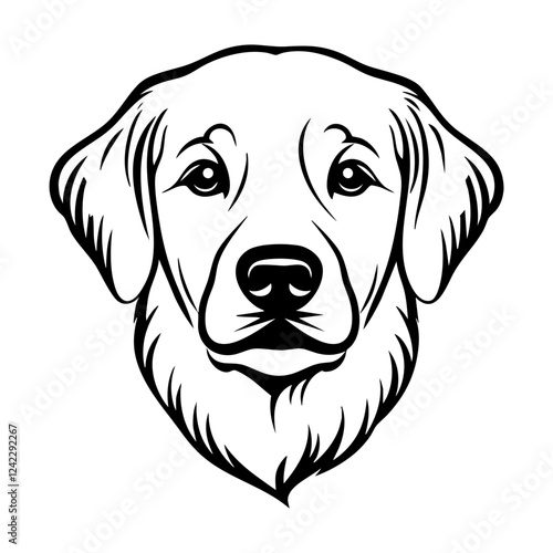 Cute dog illustration vector vector