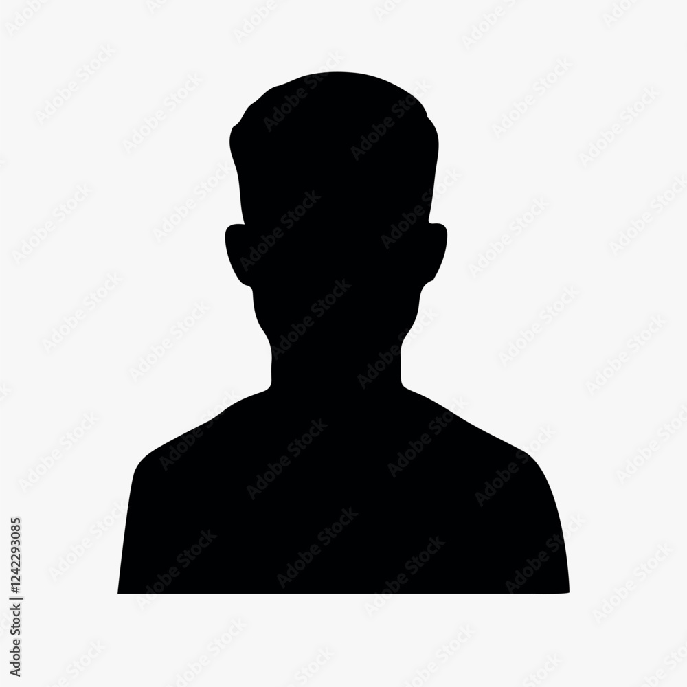 Silhouette men formal attire isolated element vector Silhouette men formal attire isolated element vector