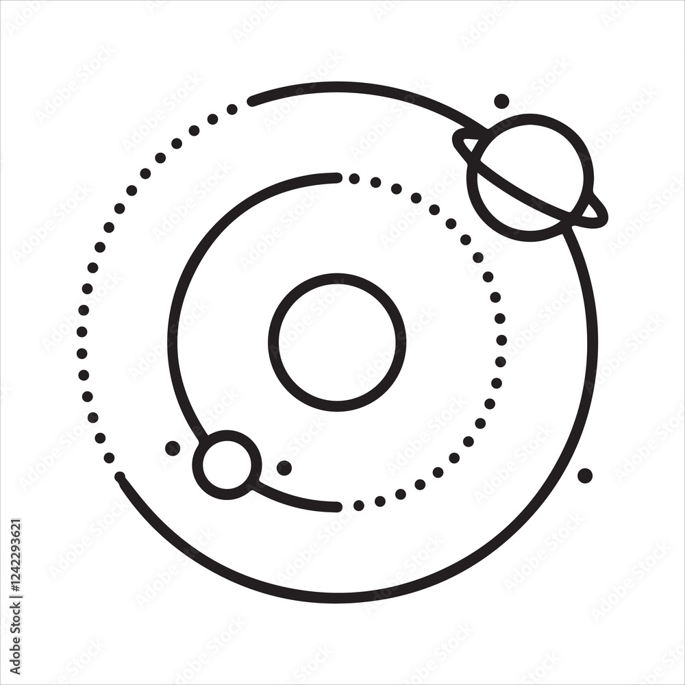 Space galaxy icon vector art illustration. Space galaxy icon vector art illustration.