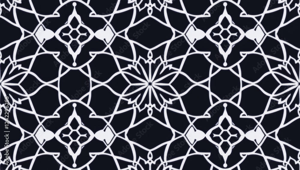 Dark ornate seamless pattern textile design