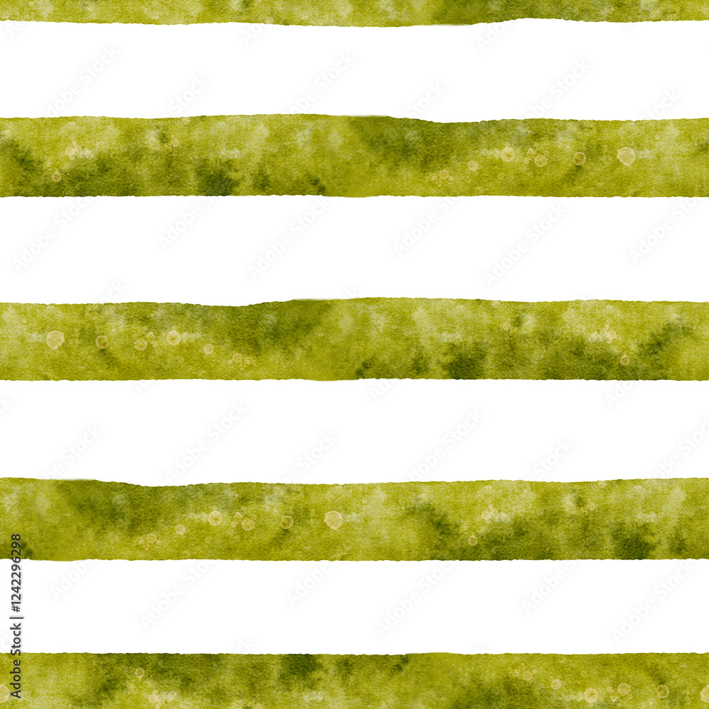 Obraz premium Textured Green Horizontal Stripes Pattern Featuring Various Shades and Unique Design Elements