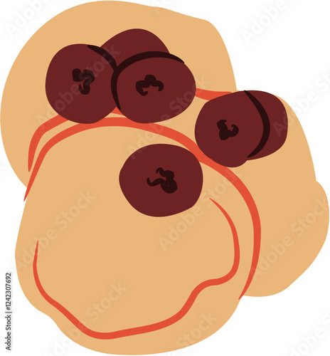 pancake breakfast Illustration