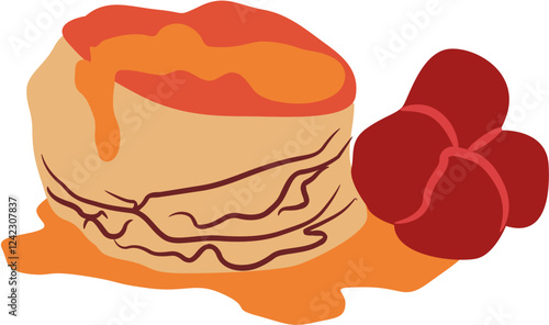 pancake breakfast Illustration