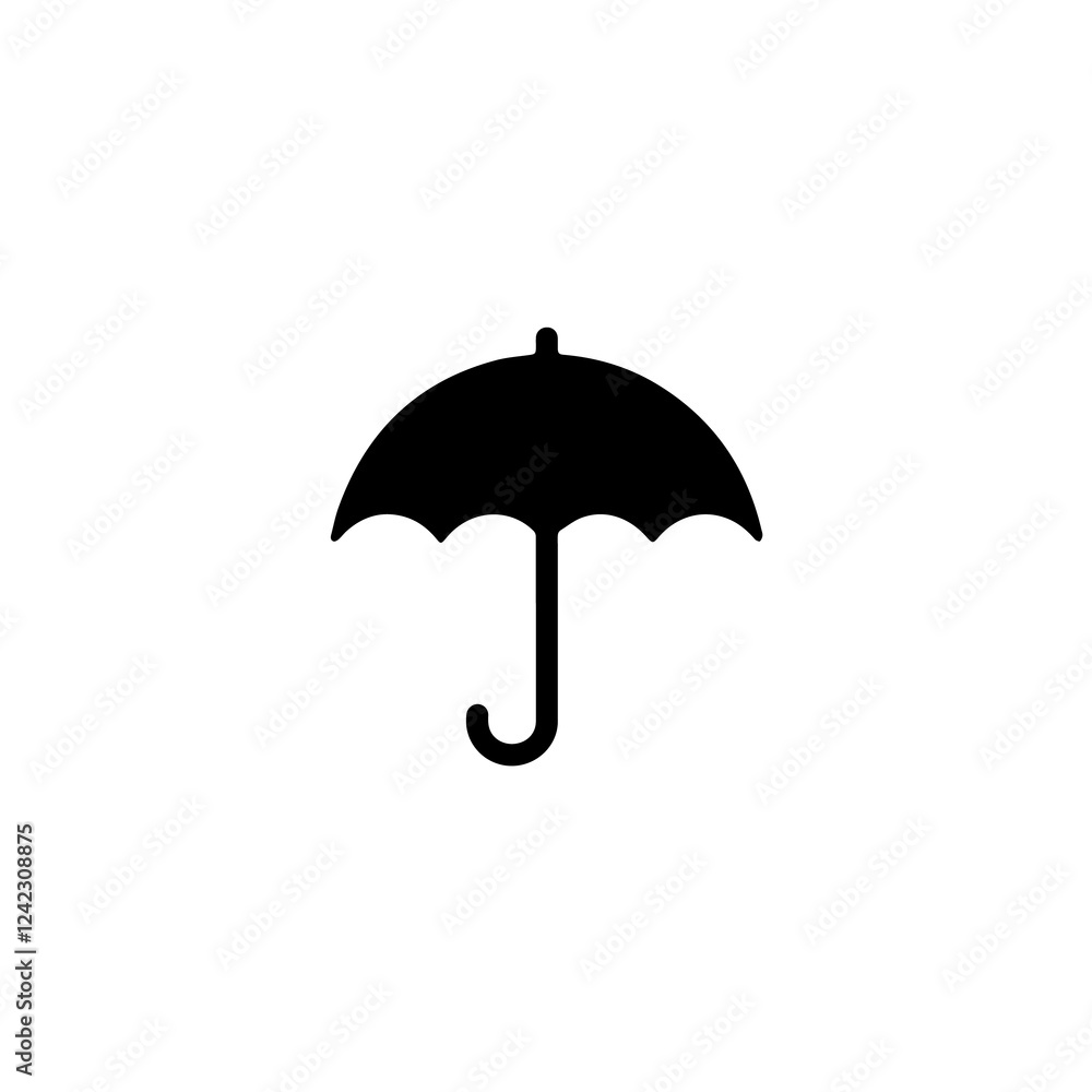 black umbrella isolated on white background black umbrella isolated on white background