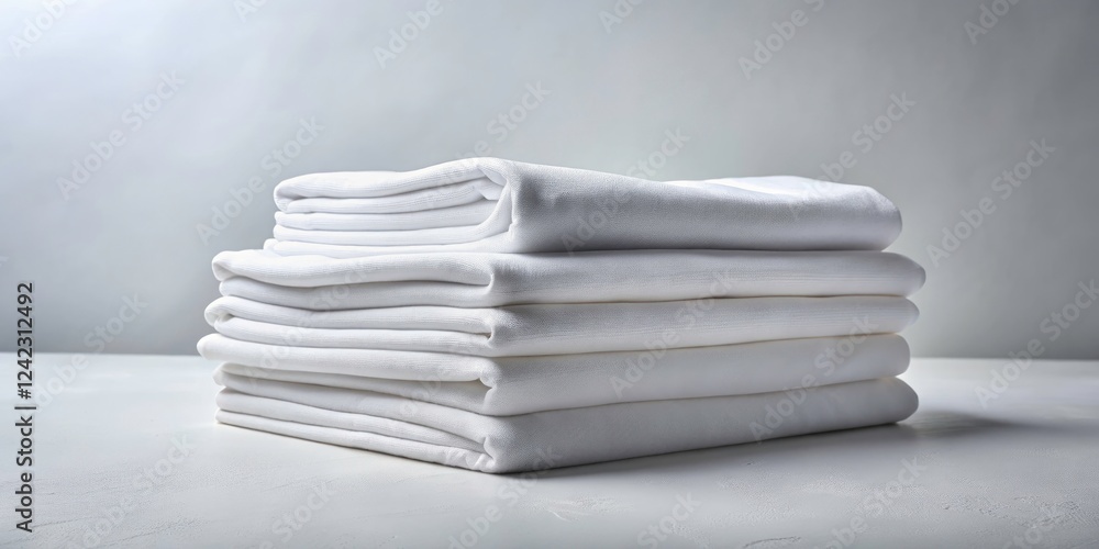 Versatile White Fabric Cloths Stacked for Home and Professional Use – Ideal for Crafting, Decoration, and More Versatile White Fabric Cloths Stacked for Home and Professional Use – Ideal for Crafting, Decoration, and More