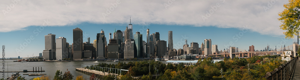 New York View Skyline and Brooklyn Bridge New York View Skyline and Brooklyn Bridge