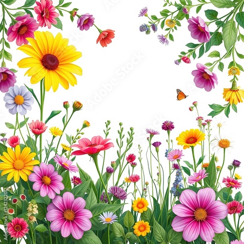 Floral Garden Homesteading Serenity