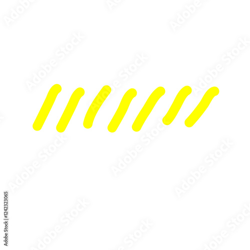 Hand Drawn Yellow Scribble