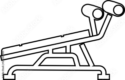 Fitness and exercise icon. Weight Loss gym vector flat and line isolated on transparent background. Muscular build, dumbbell, running cycling for healthy life style web and app.