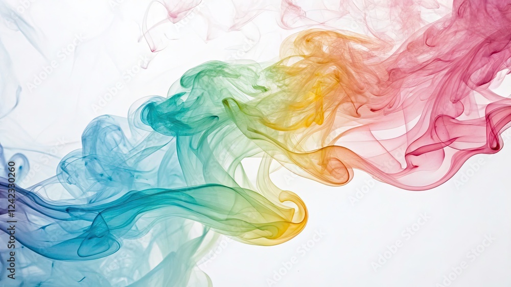 Obraz premium Artistic Watercolor Aquarelle Background Isolated on White with Copy Space for Creative Projects, Invitations, and Wall Art