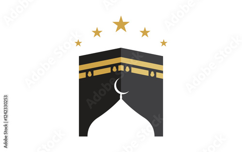 Kaaba vector illustration icon design template
