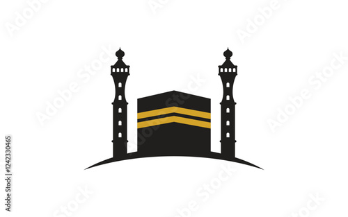 Kaaba vector illustration icon design template