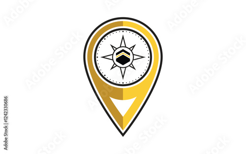 Kaaba vector illustration icon design template