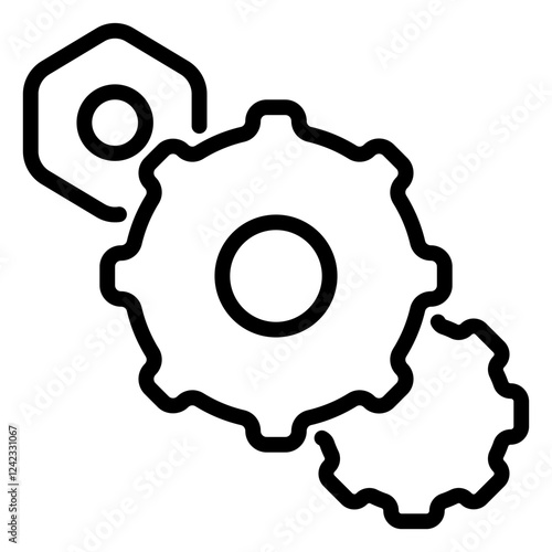 system icon, line icon style