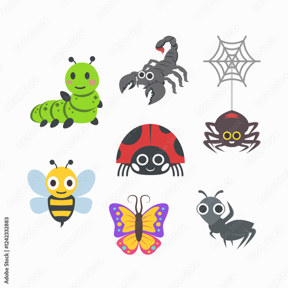 Cartoon insects collection Cartoon insects collection