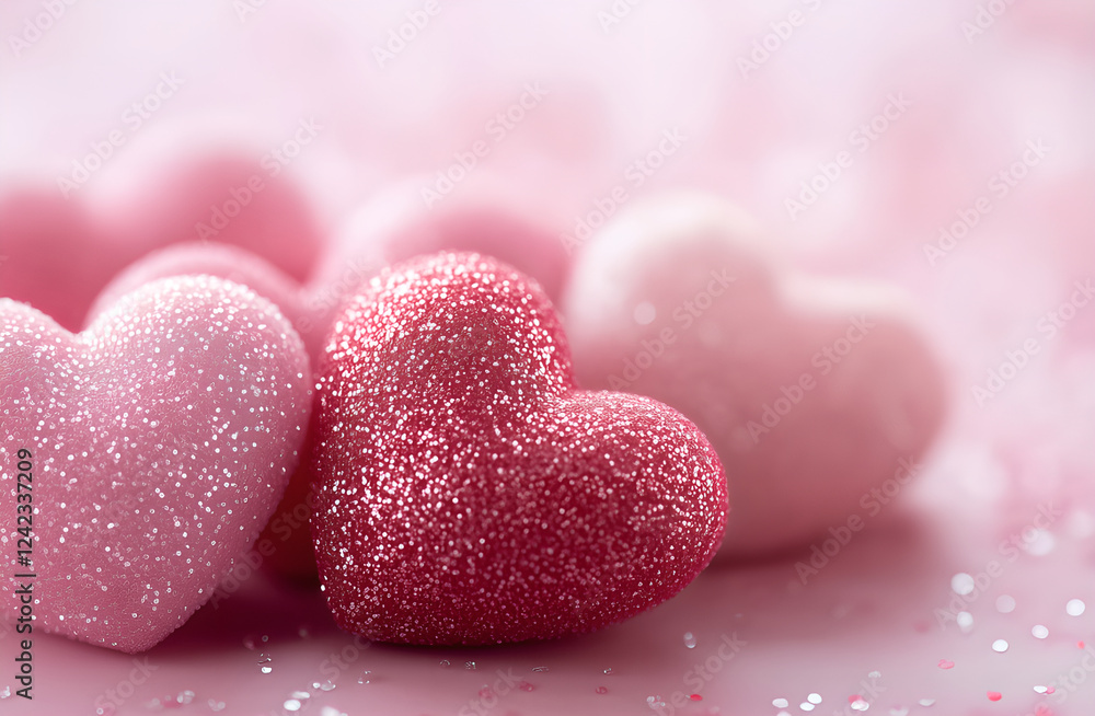 Obraz premium pink heart shaped 