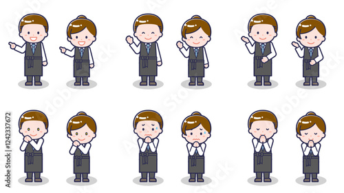 バーテンダーの男女 04