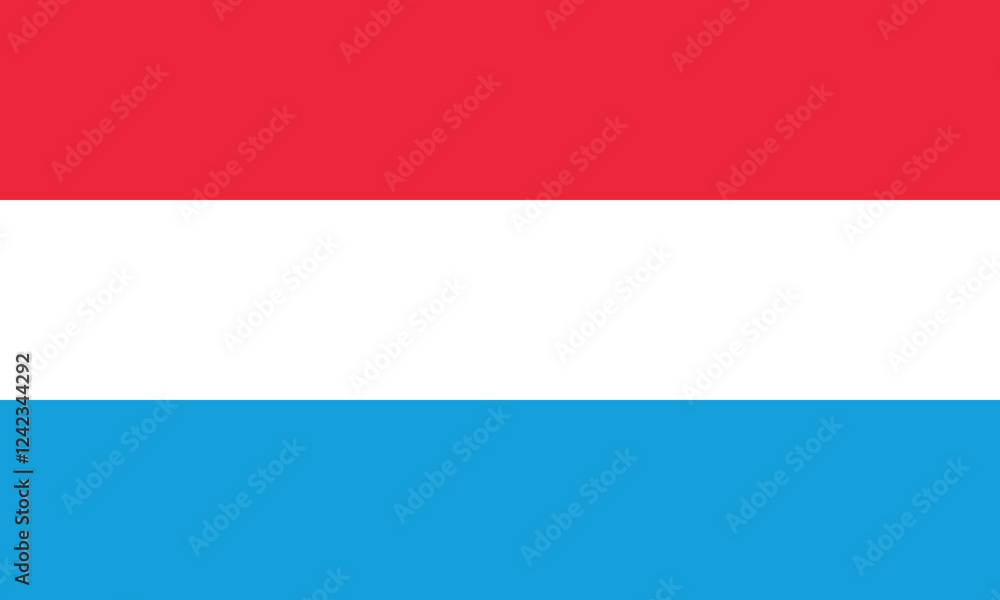 Flag of Luxembourg. Flag icon. Standard color. Standard size. A rectangular flag. Computer illustration. Digital illustration. Vector illustration. Flag of Luxembourg. Flag icon. Standard color. Standard size. A rectangular flag. Computer illustration. Digital illustration. Vector illustration.