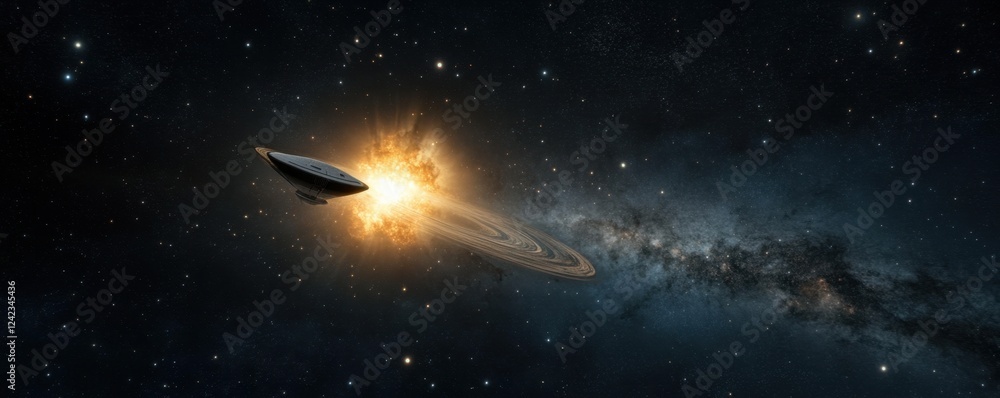 Cosmic Explosion in Deep Space with Galactic Formation and Stars Cosmic Explosion in Deep Space with Galactic Formation and Stars
