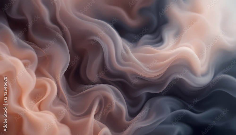 Obraz premium Organic Smoke and Fluid Motion Background