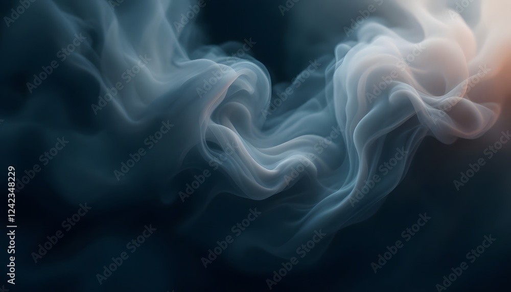 Fototapeta premium Organic Smoke and Fluid Motion Background