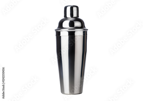 Cocktail shaker Isolated on Transparent or White Background.