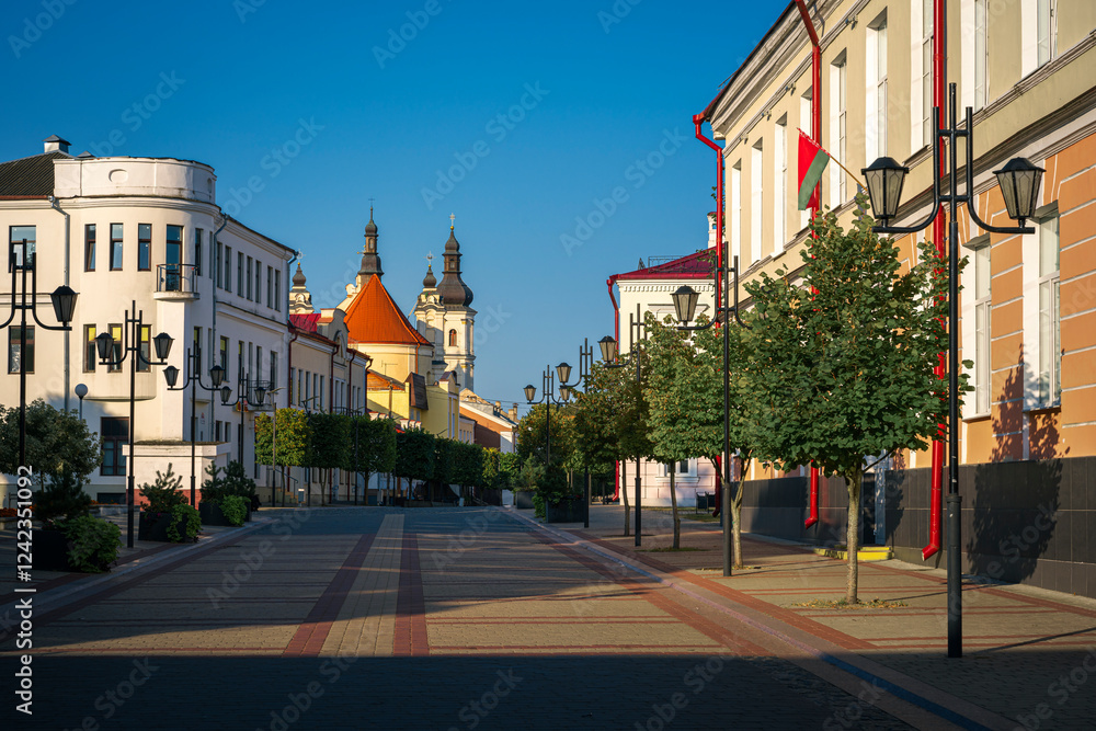 Fototapeta premium Morning in Pinsk town