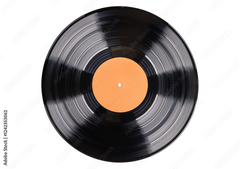 Obraz premium Vinyl records Isolated on Transparent or White Background.