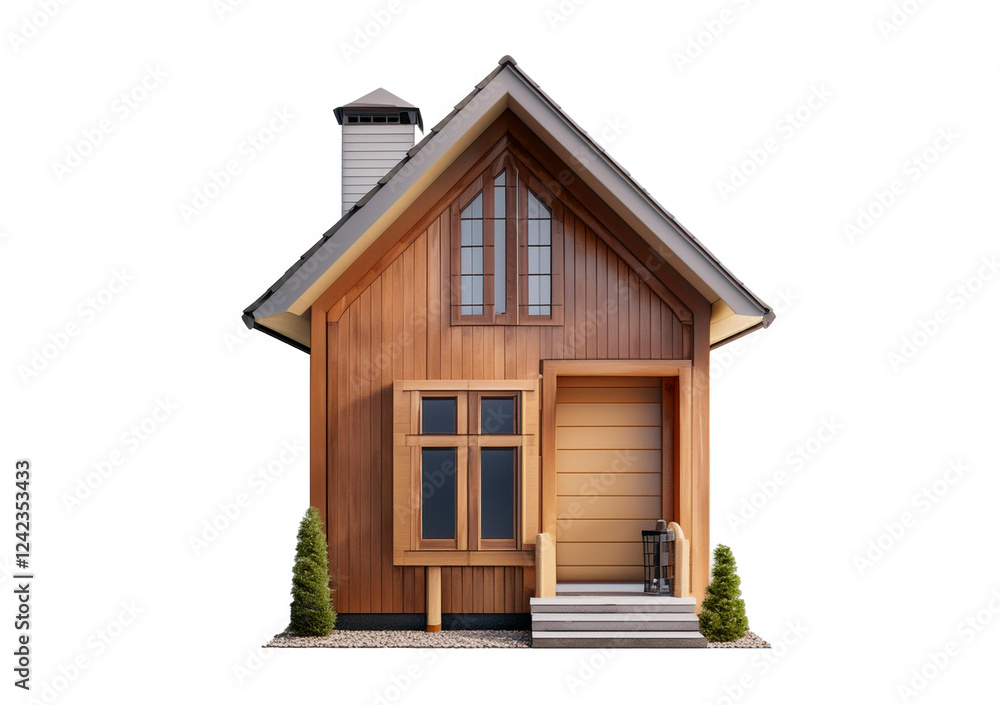 House 3D, isolated on a transparent or white background House 3D, isolated on a transparent or white background