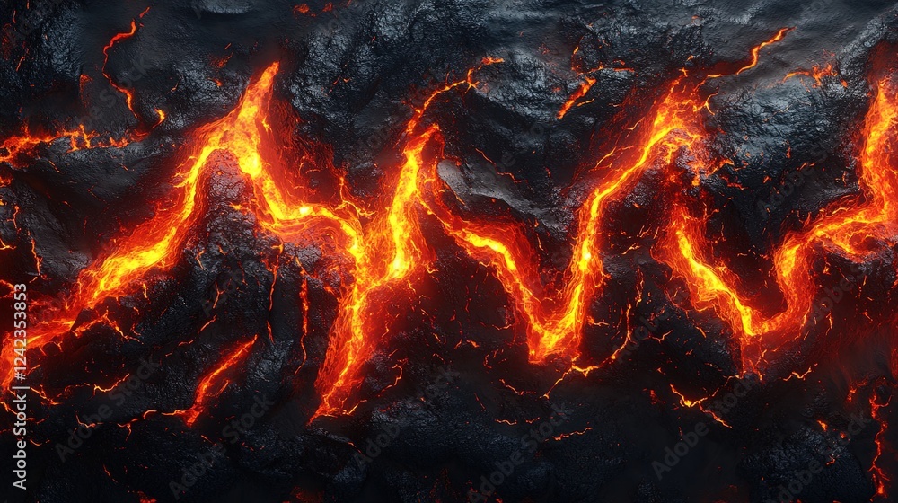 A lava-like abstract background with glowing red and orange textures A lava-like abstract background with glowing red and orange textures