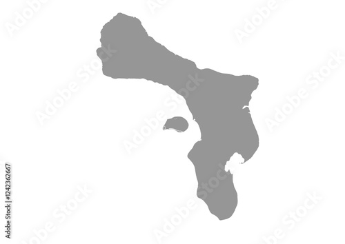 gray color map of the country of bonaire