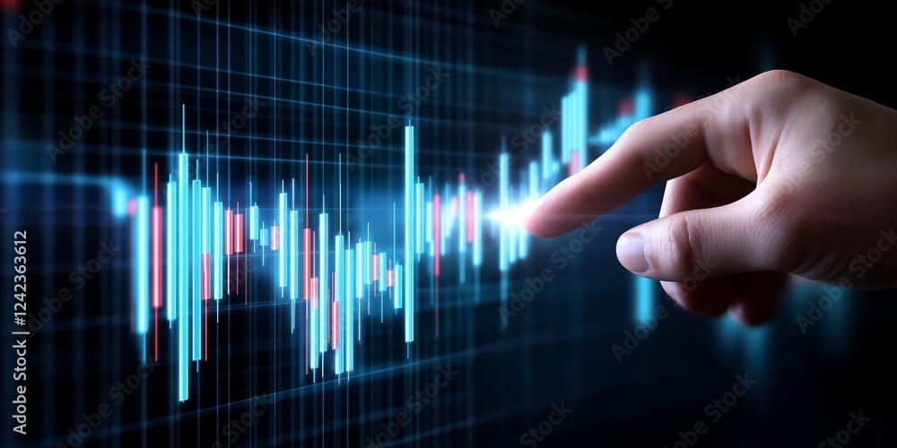 Stock market data analysis, business, finance and investment concept. Businessman touching on stock exchange market graph, business growth chart analyzing financial data, business plan Stock market data analysis, business, finance and investment concept. Businessman touching on stock exchange market graph, business growth chart analyzing financial data, business plan