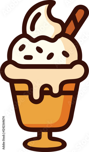 Ice Cream Sundae Icon
