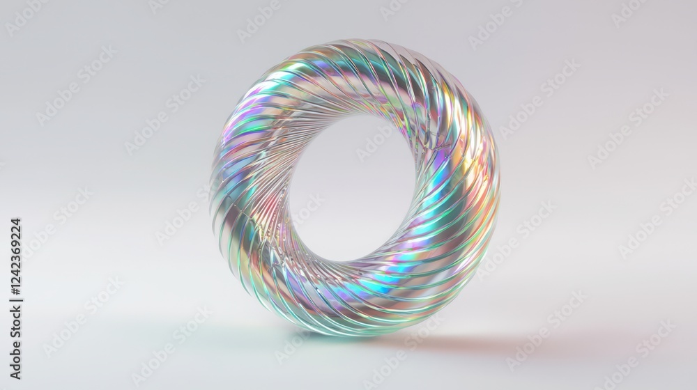 Holographic Metamaterial Ring Design in a Futuristic Style