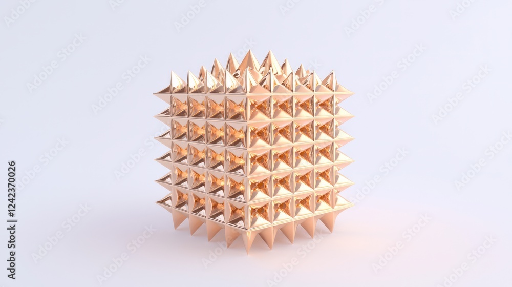 Fototapeta premium Pyramidal Metamaterial Structure with Spikes for Modern Applications