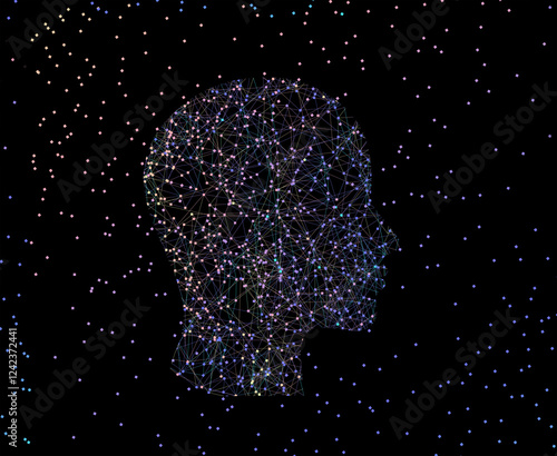 Artificial Intelligence Head with Surrounding Space