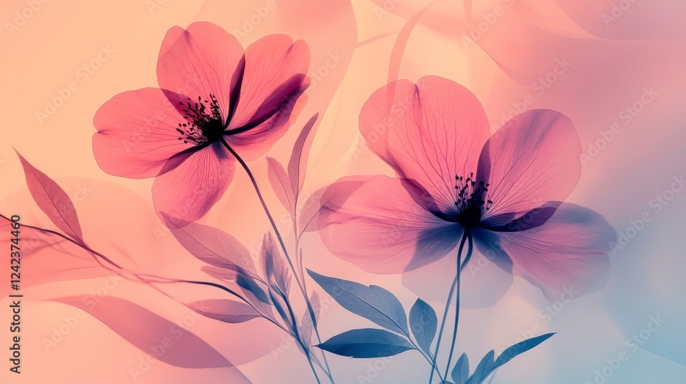 Fototapeta premium Beautiful Floral Artwork