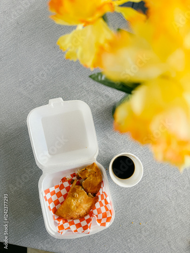 Cuban Coffee and Empanada  photo