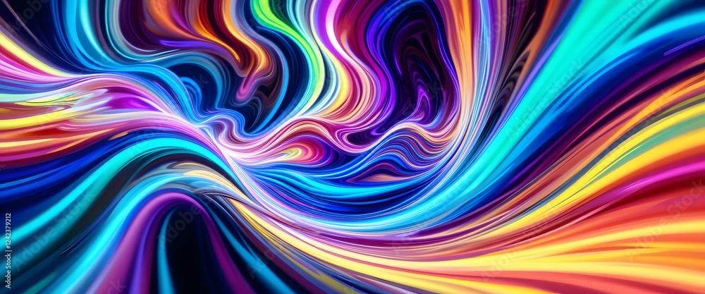 Obraz premium Psychedelic Optical Illusion Abstract Background