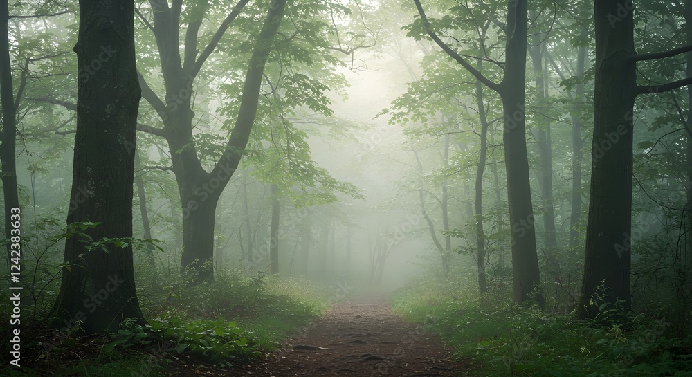 Obraz premium The Enchanted Woods Generative AI