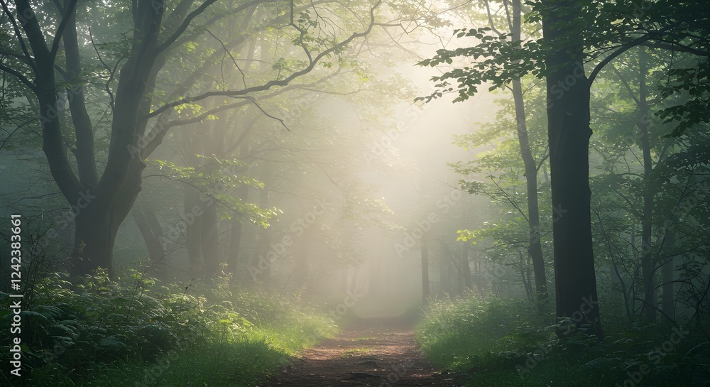 Obraz premium The Enchanted Woods Generative AI