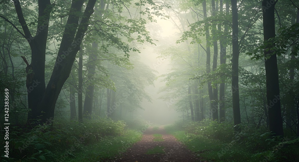 Obraz premium The Enchanted Woods Generative AI