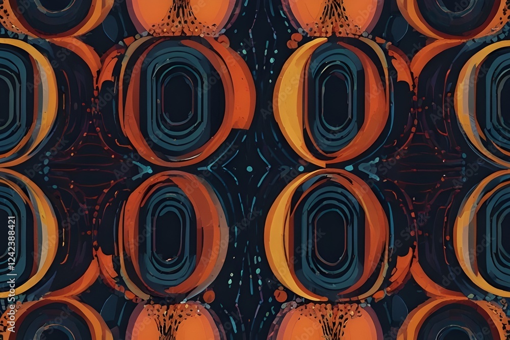 Patterned wallpaper from the 1970s/1980s Generative AI
Patterned wallpaper from the 1970s/1980s Generative AI